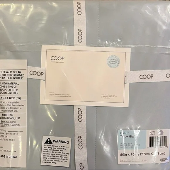 Cool+ Throw Blanket in Light Gray - Picture 2 of 7